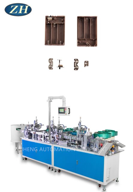 Accubak-assemblagemachine Automatische voeding voor drie accu's