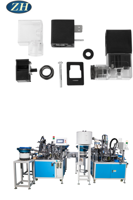 Elektromagnetische klepmontagemachine